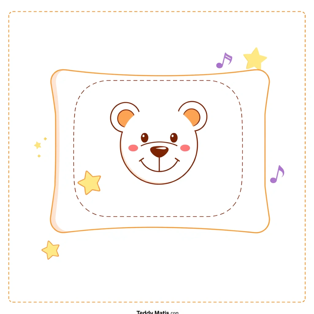 Szablon "Poduszka dla misia" (znacznik miejsca) - Szablony - Dzień Pluszowego Misia